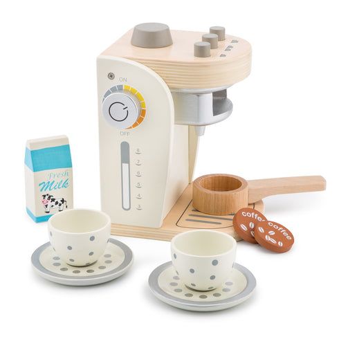 NEW CLASSIC TOYS - Wooden Coffee Machine - White